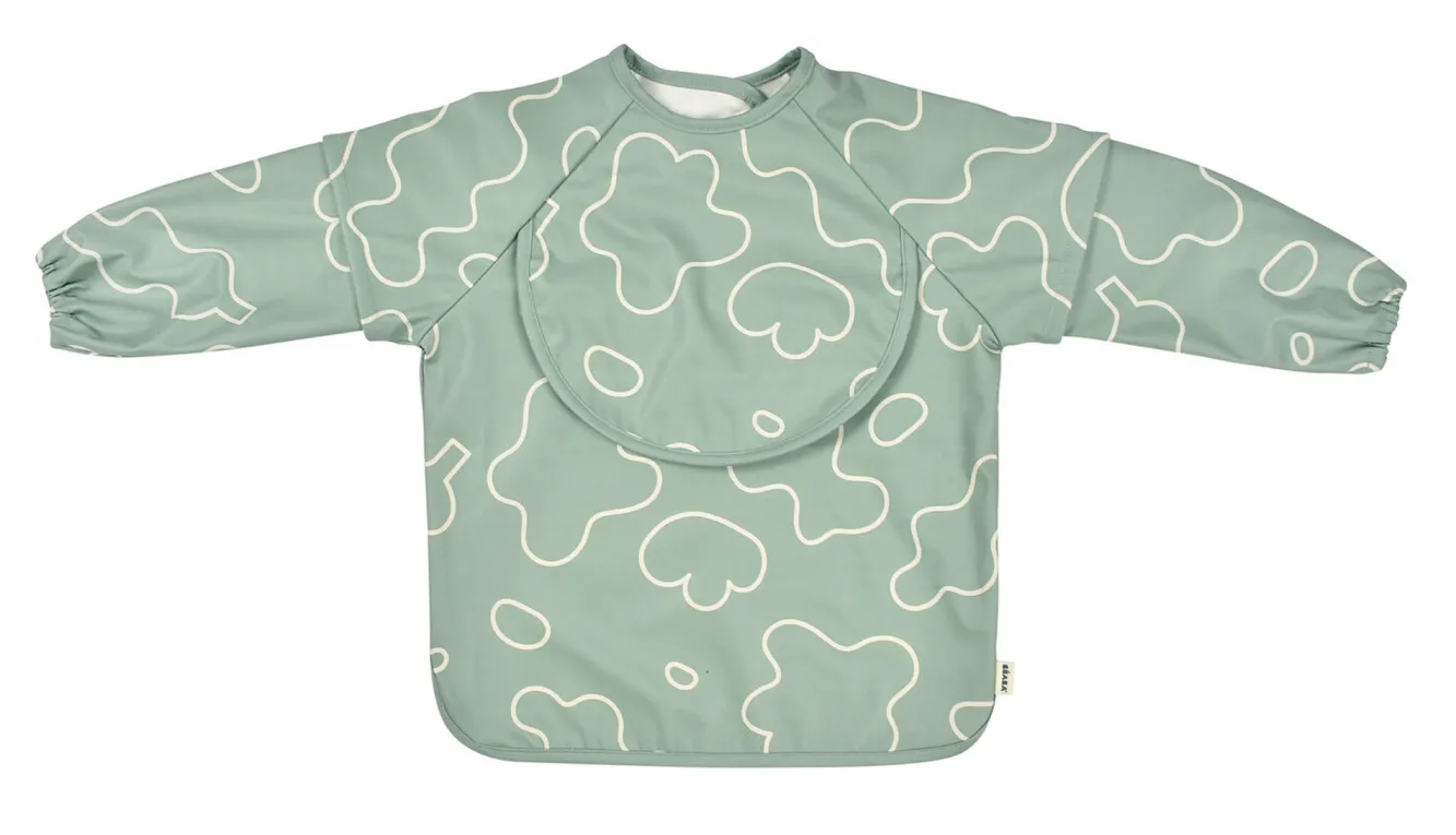 Couverts, Vaisselle Et Bavoirs*BÉABA Bavoir A Manches Evolutif 2 En 1 Sage Green