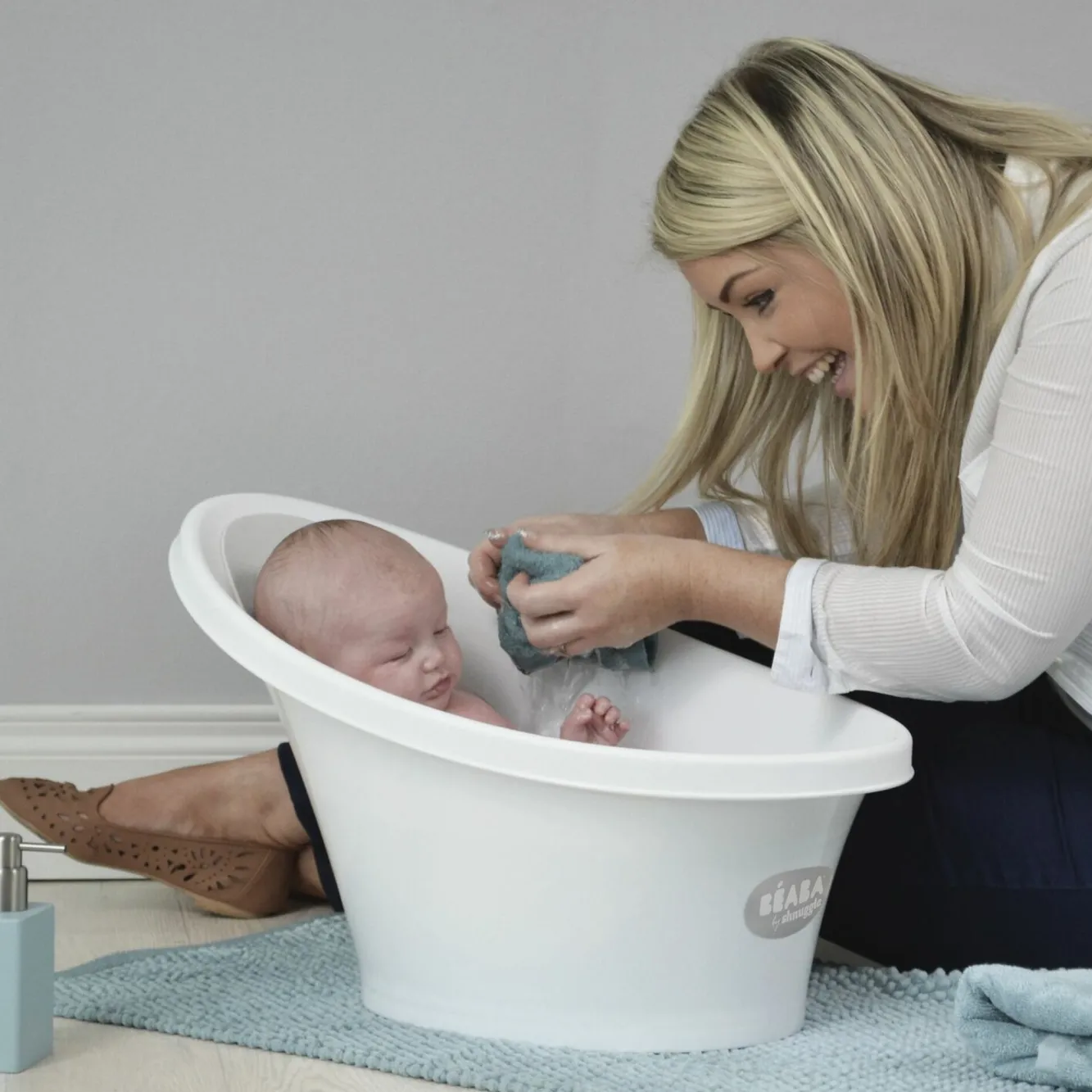 Baignoires Et Accessoires*BÉABA Beaba By Shnuggle - Baignoire White/Grey