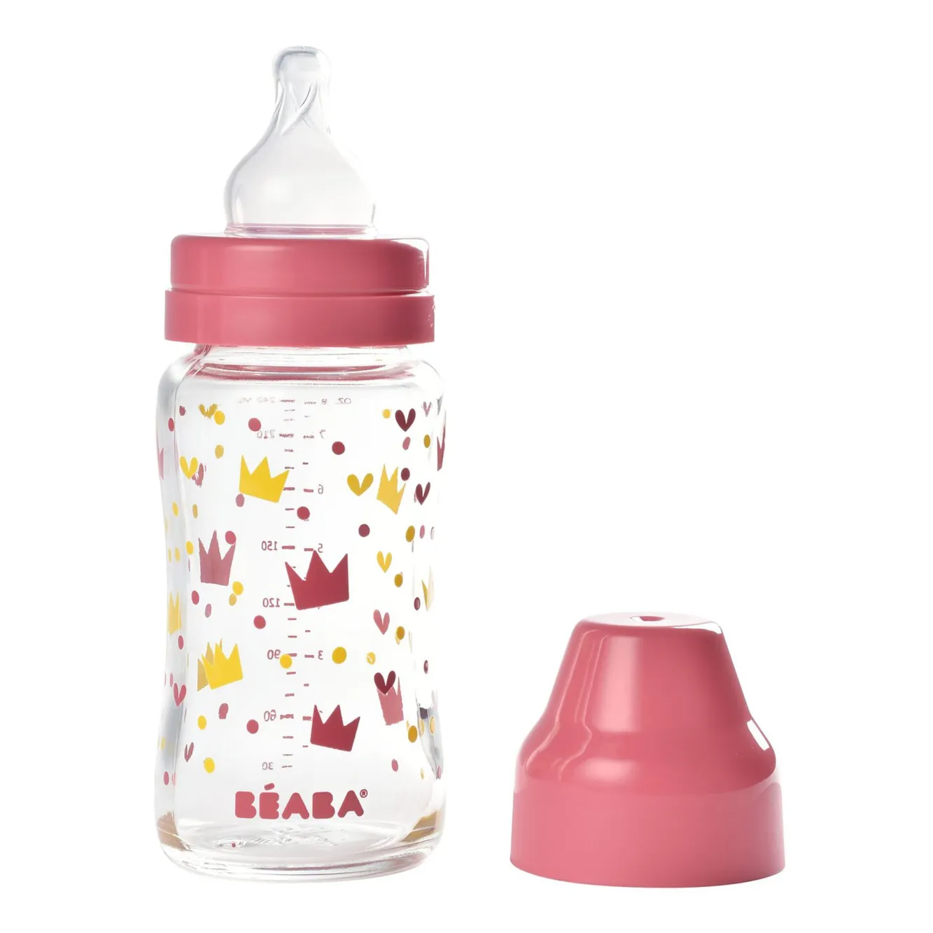 Biberons Et Accessoires*BÉABA Biberon Verre Col Large 240Ml Crown Pink