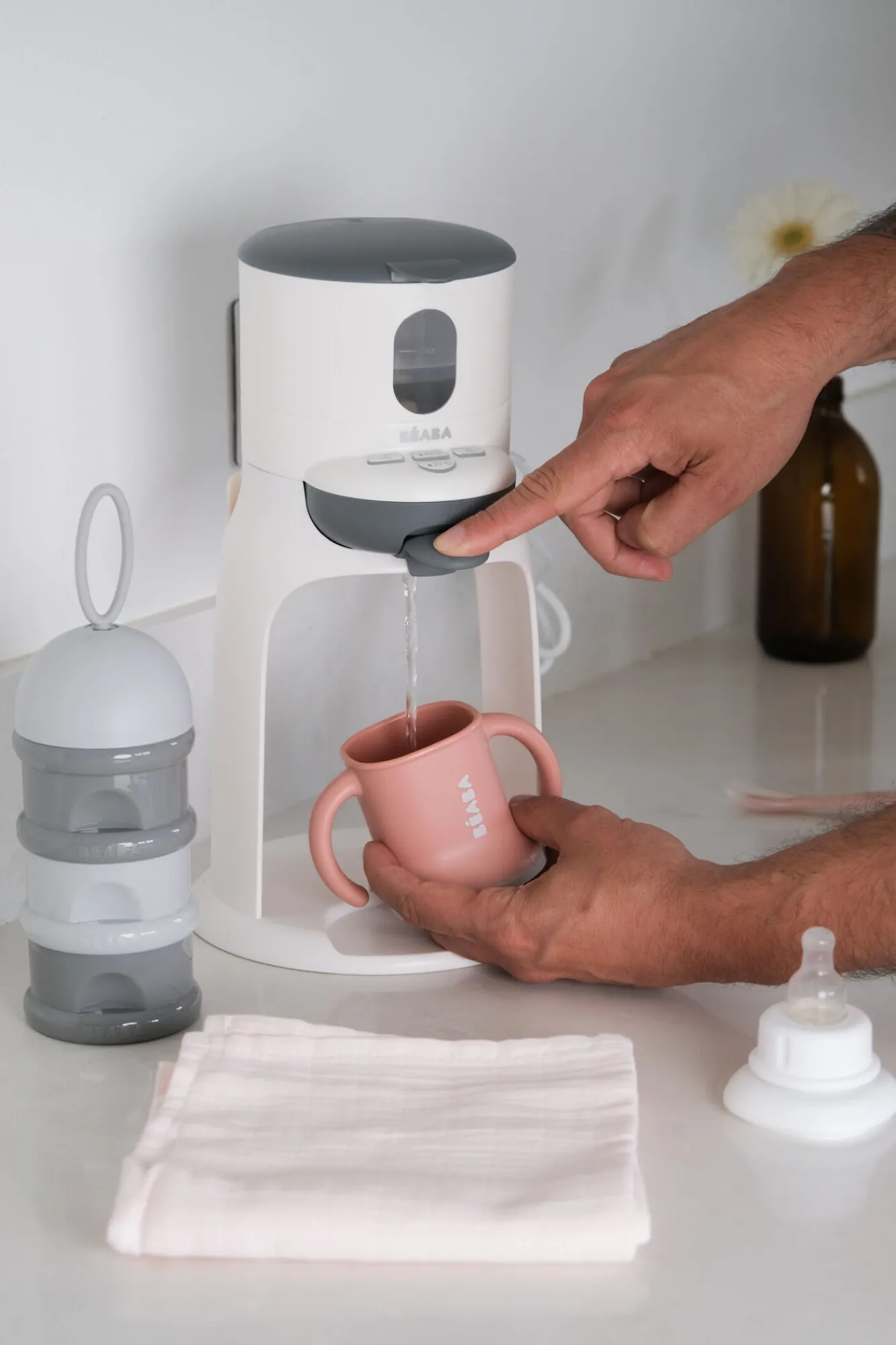 Doseurs De Lait*BÉABA Boite Doseuse De Lait Empilable Grey