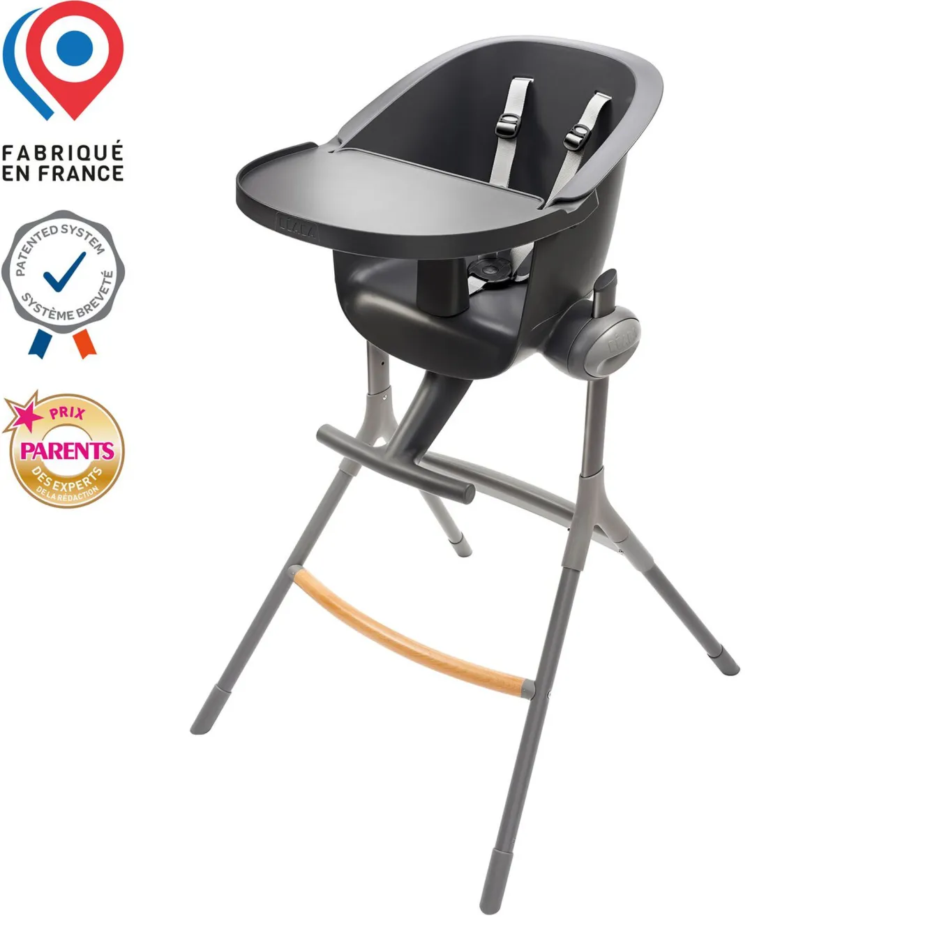 Chaise Haute*BÉABA Chaise Haute Evolutive Up & Down Dark Grey
