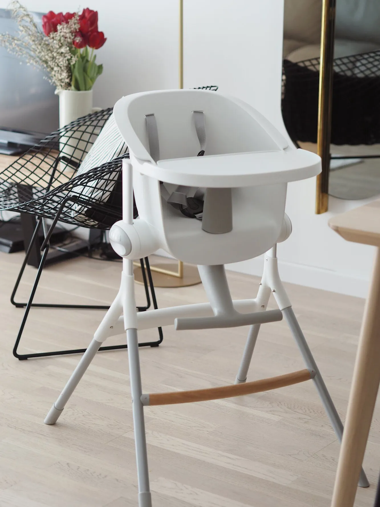 Chaise Haute*BÉABA Chaise Haute Evolutive Up & Down White/Grey