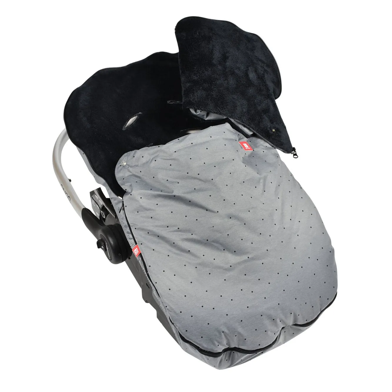 Chancelieres Et Nids D'Ange*BÉABA Chanceliere Siege Auto Heather Grey Dots
