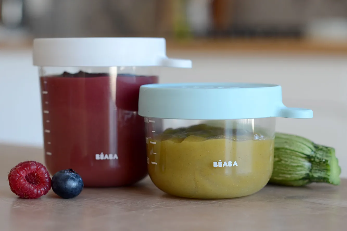 Pots De Conservation*BÉABA Coffret 2 Portions Verre 150Ml Airy-Green/250Ml Light Mist