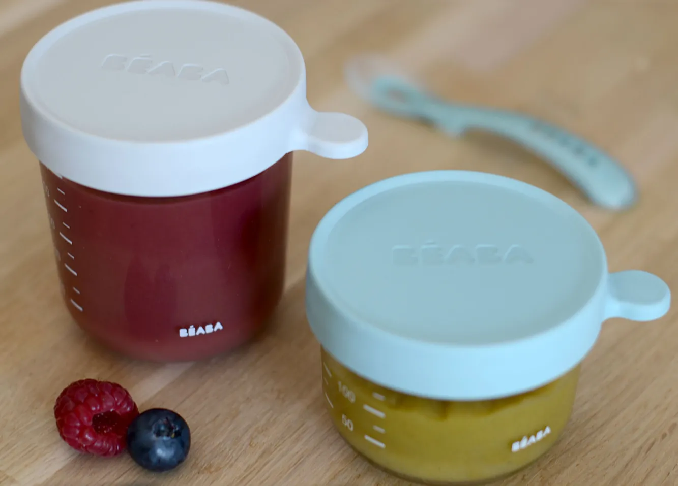Pots De Conservation*BÉABA Coffret 2 Portions Verre 150Ml Airy-Green/250Ml Light Mist