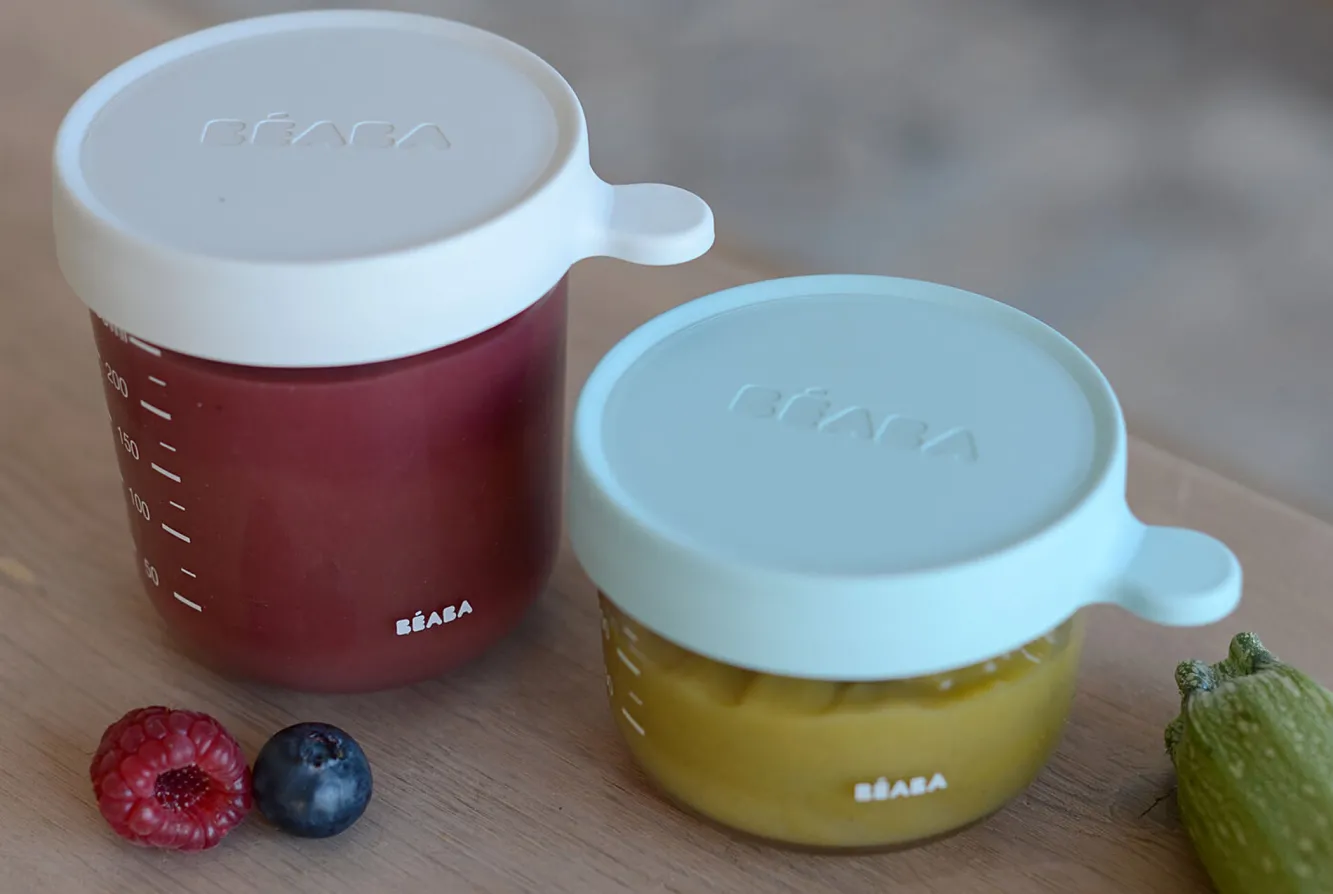 Pots De Conservation*BÉABA Coffret 2 Portions Verre 150Ml Airy-Green/250Ml Light Mist