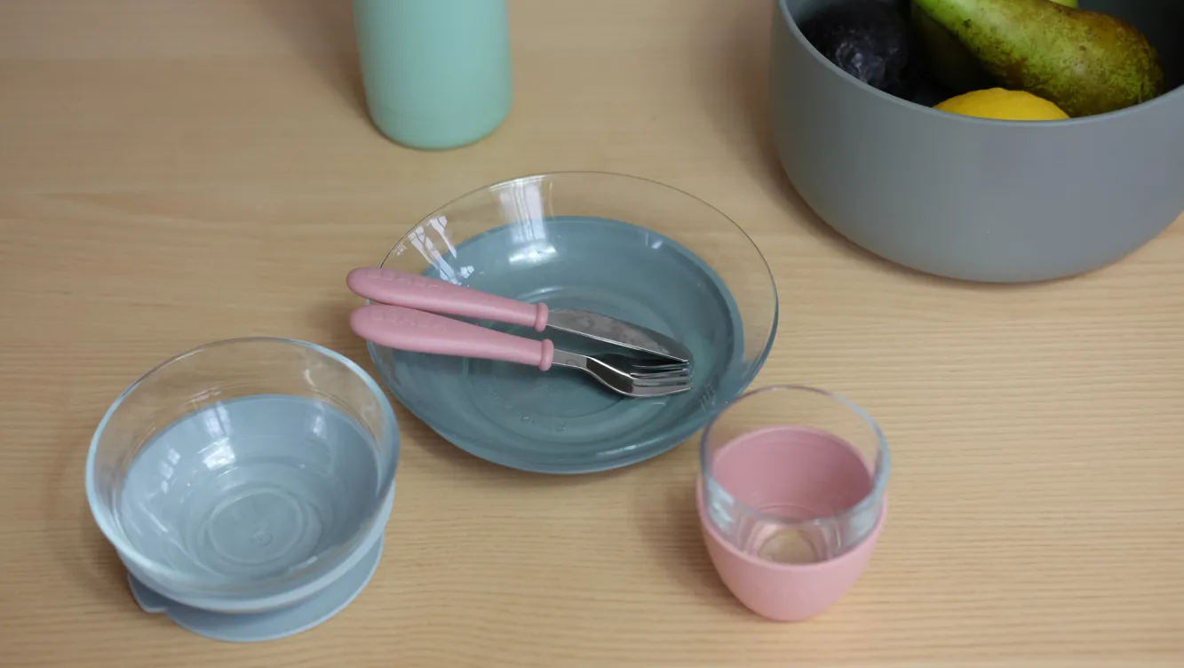 Couverts, Vaisselle Et Bavoirs*BÉABA Coffret Repas Verre Eucalyptus