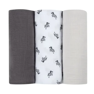 Accessoires De Toilette*BÉABA Lot De 3 Langes En Coton Savanna