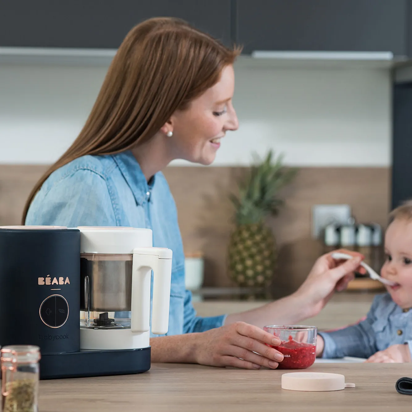 Babycook® Néo*BÉABA Pack Babycook® Néo - Mes Premiers Repas Night-Blue