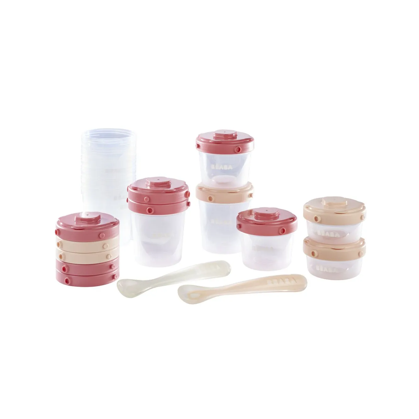 Pots De Conservation*BÉABA Pack 1Er Repas Pink