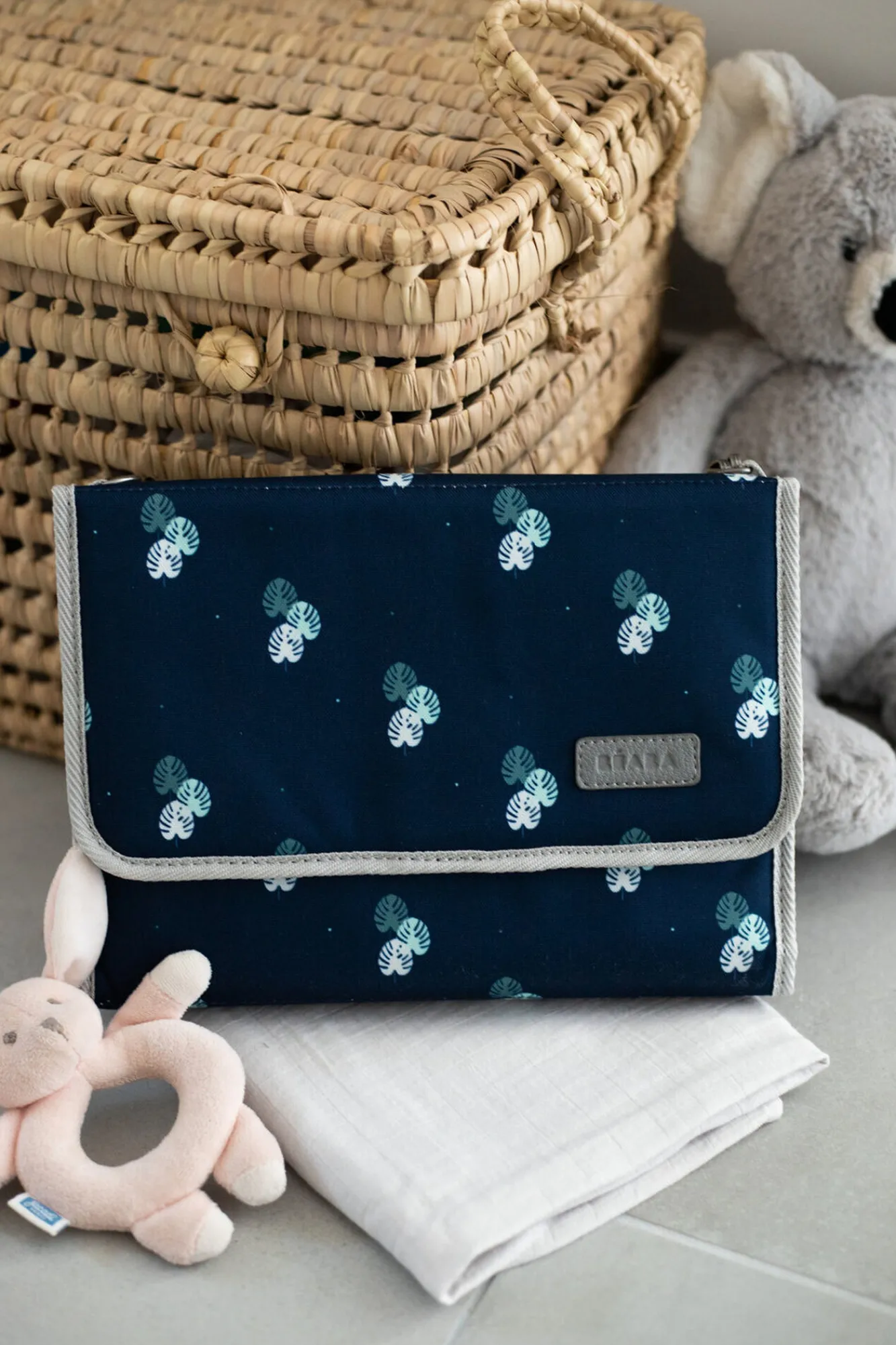 Accessoires De Toilette*BÉABA Pochette A Langer Geneve Moonlit Ocean/Jungle