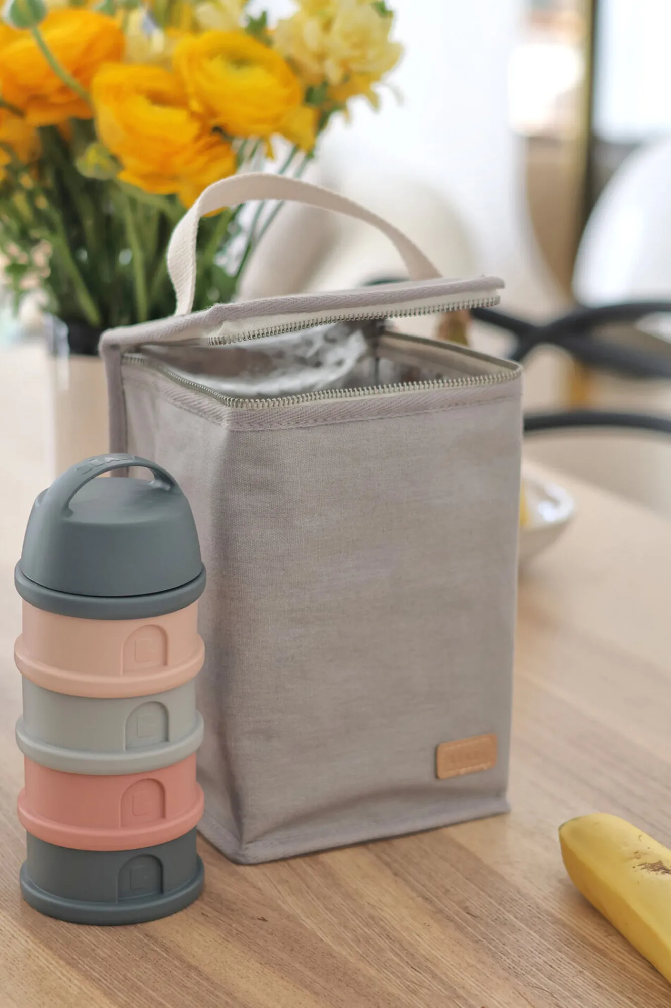 Sacs Isotherme Bébé*BÉABA Pochette Repas Isotherme Pearl Grey