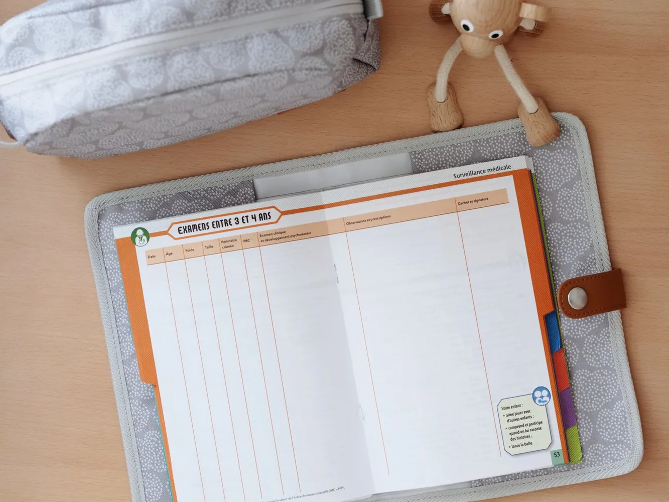 Accessoires De Toilette*BÉABA Protege Carnet De Sante Tiny Dots