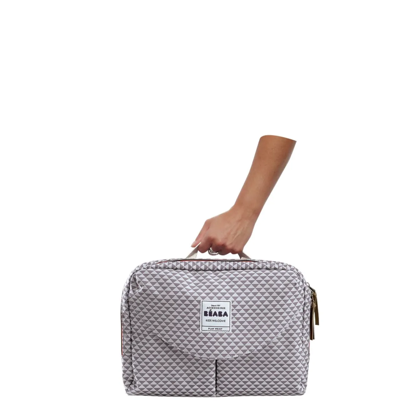 Sacs À Langer*BÉABA Sac A Langer Geneve Ii Play Print Grey/Coral