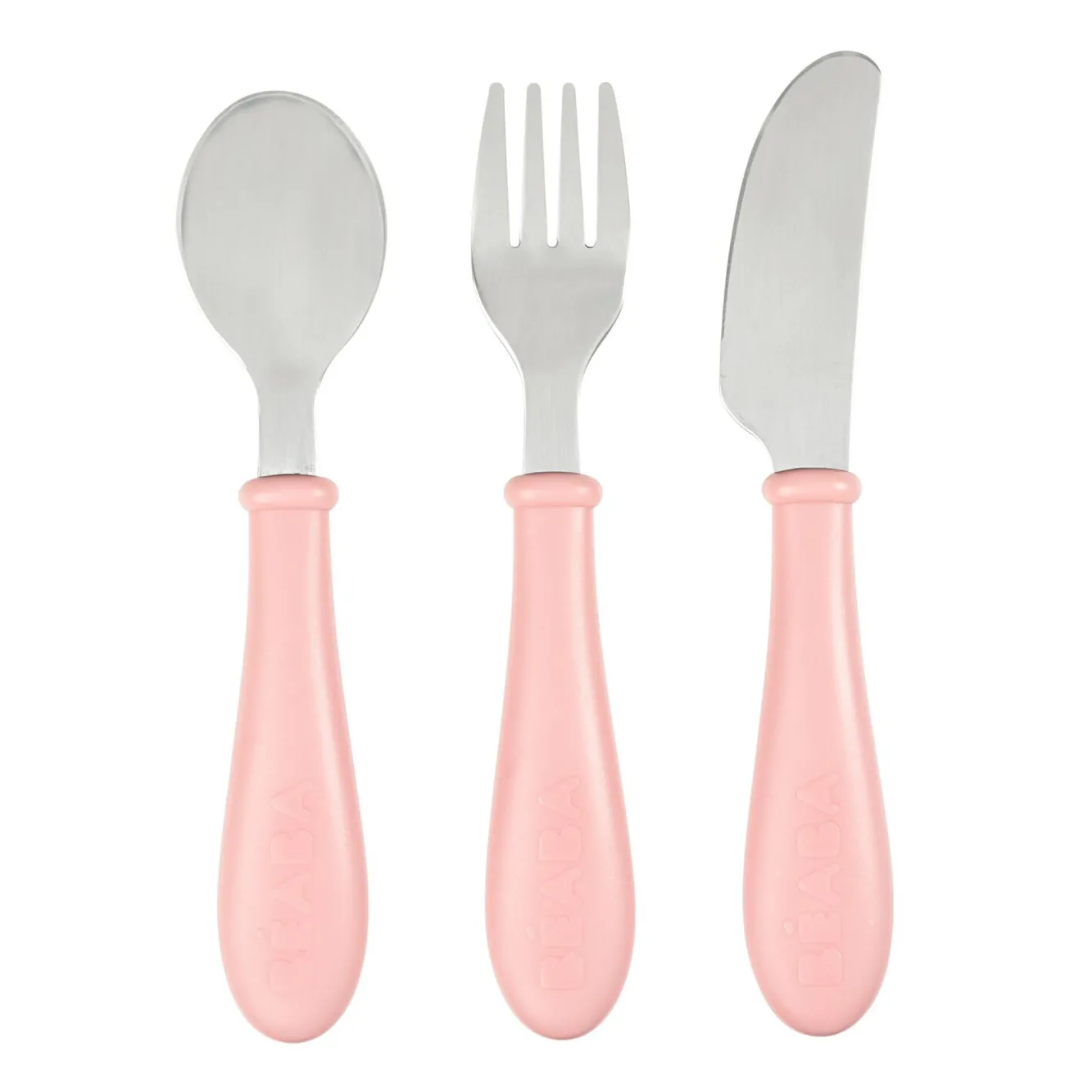 Couverts, Vaisselle Et Bavoirs*BÉABA Set 3 Couverts Inox Old Pink