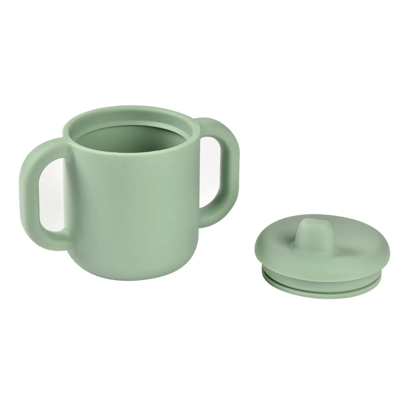 Goûter Sain*BÉABA Tasse D'Apprentissage Silicone Sage Green