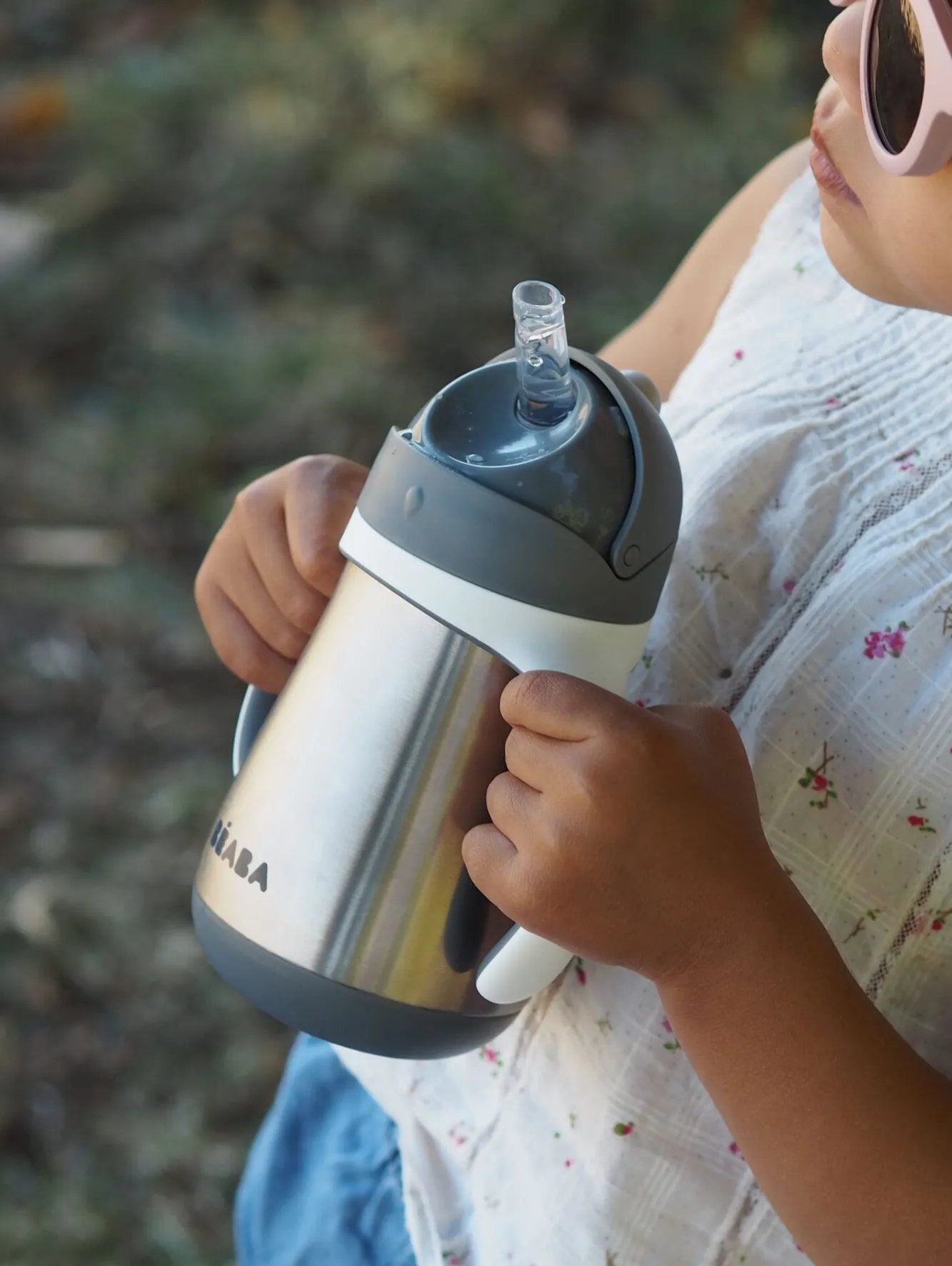 Couverts, Vaisselle Et Bavoirs*BÉABA Tasse Paille Inox 250 Ml Mineral Grey