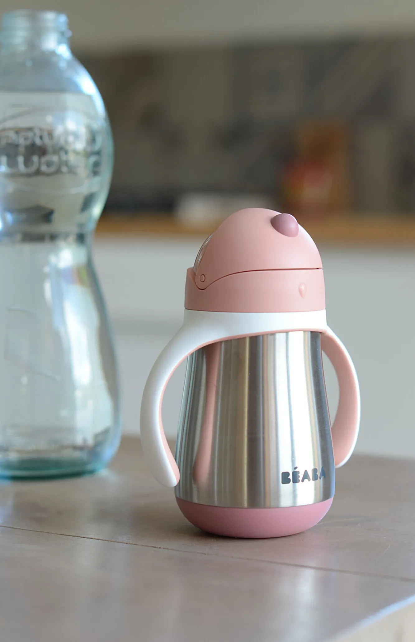 Couverts, Vaisselle Et Bavoirs*BÉABA Tasse Paille Inox 250 Ml Old Pink