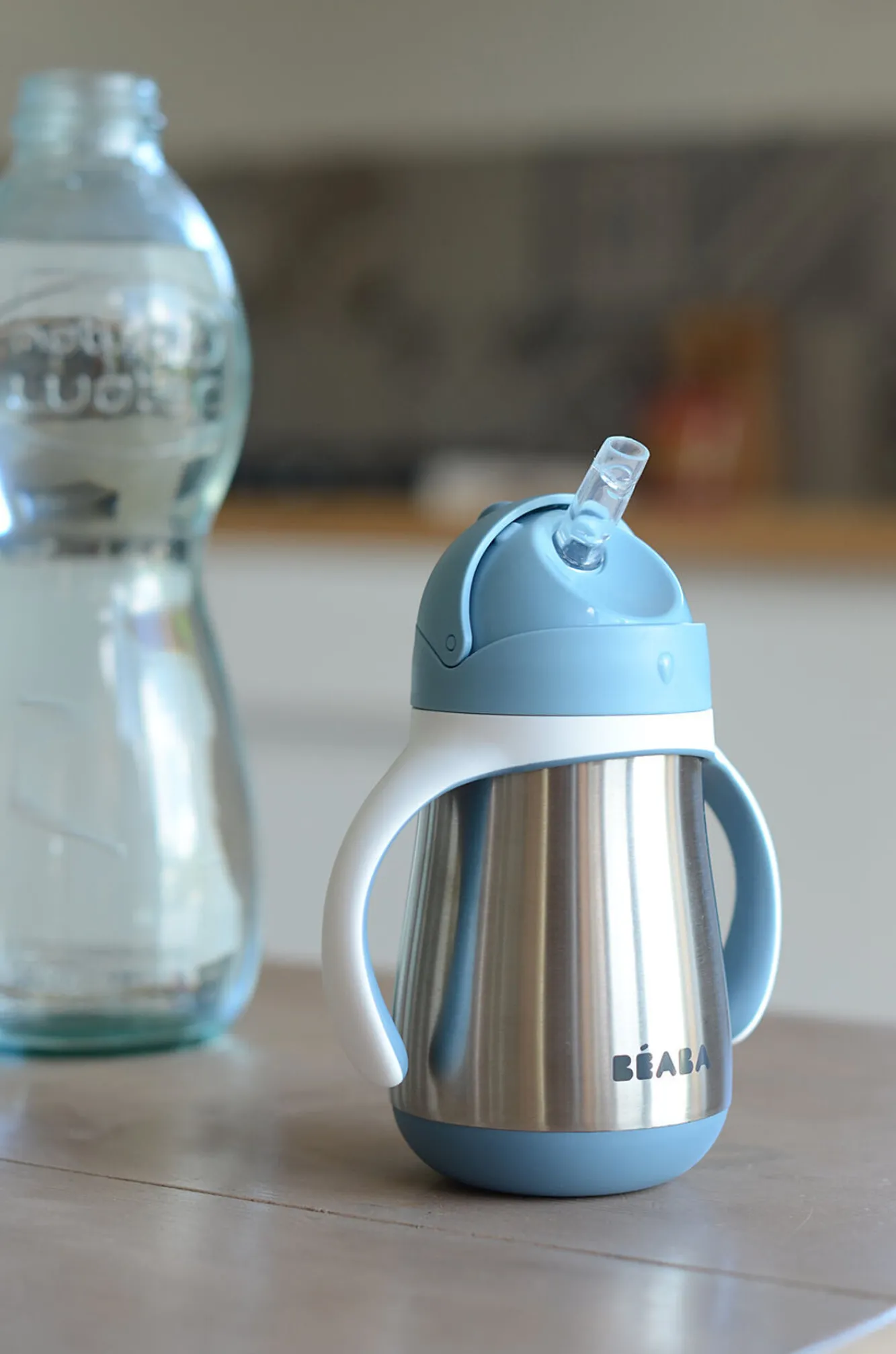 Couverts, Vaisselle Et Bavoirs*BÉABA Tasse Paille Inox 250 Ml Windy Blue