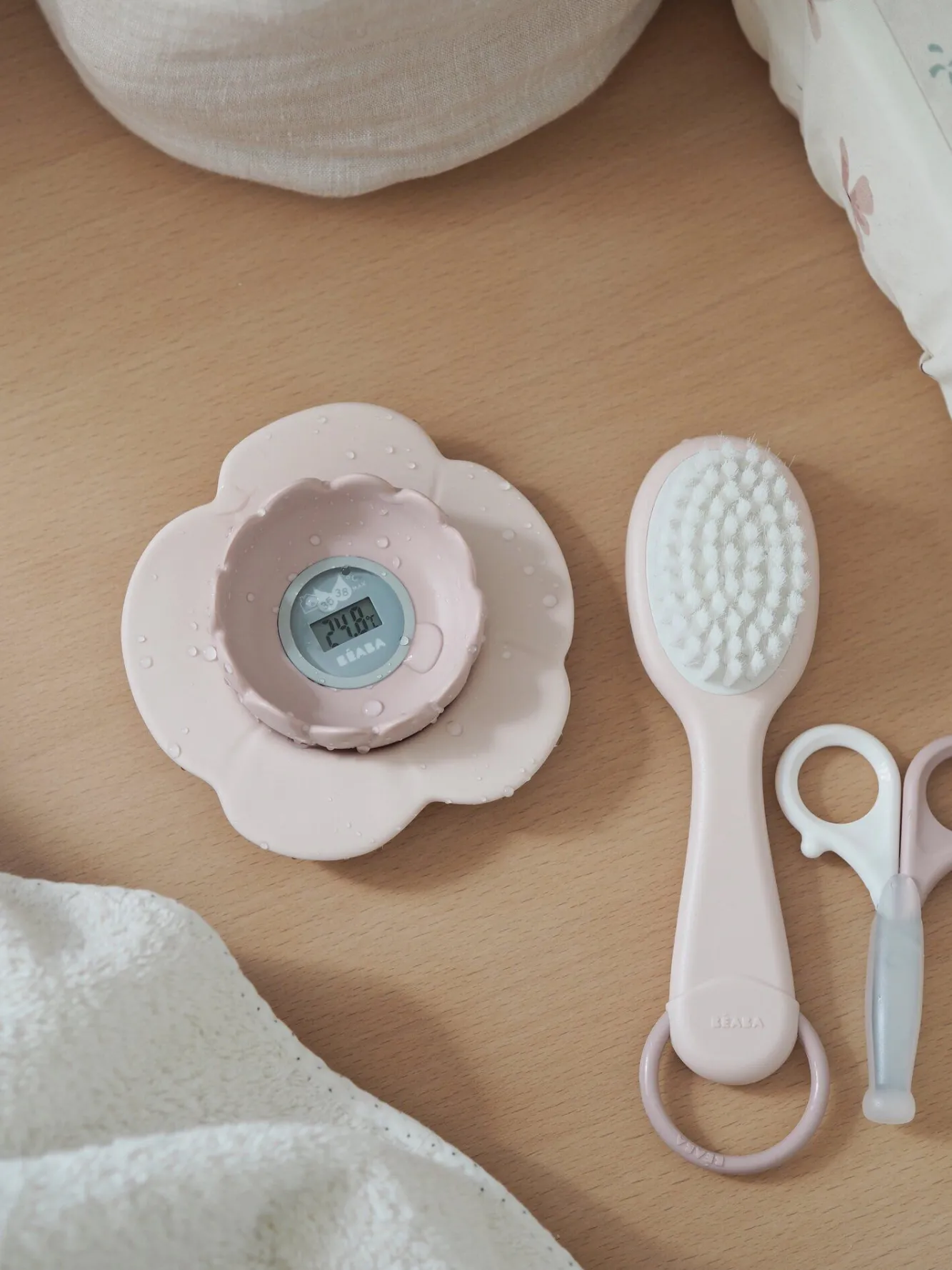 Thermomètres*BÉABA Thermometre De Bain Lotus Old Pink