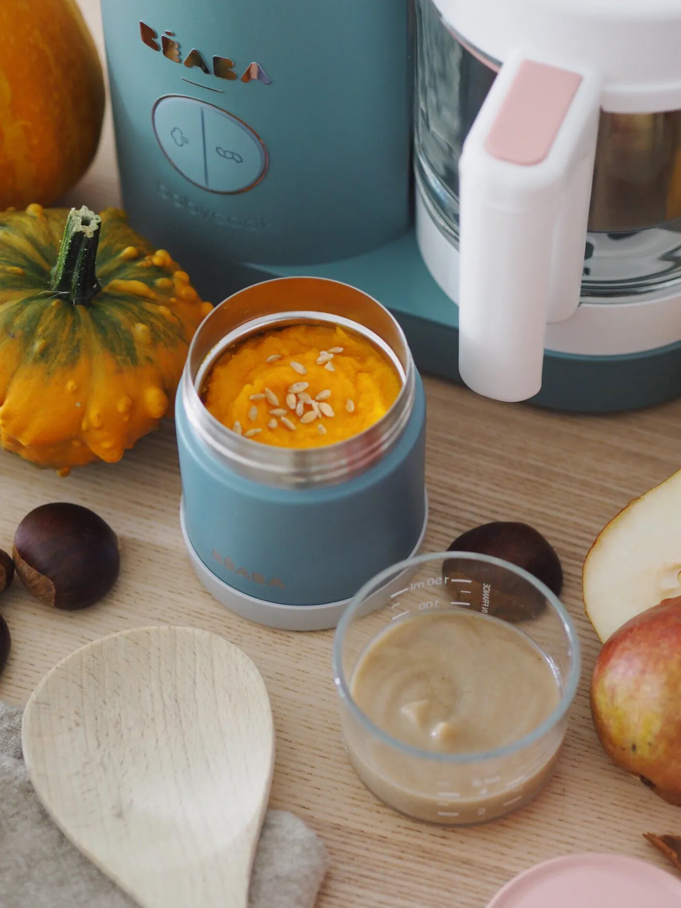 Goûter Sain*BÉABA Thermo-Portion 300 Ml Eucalyptus