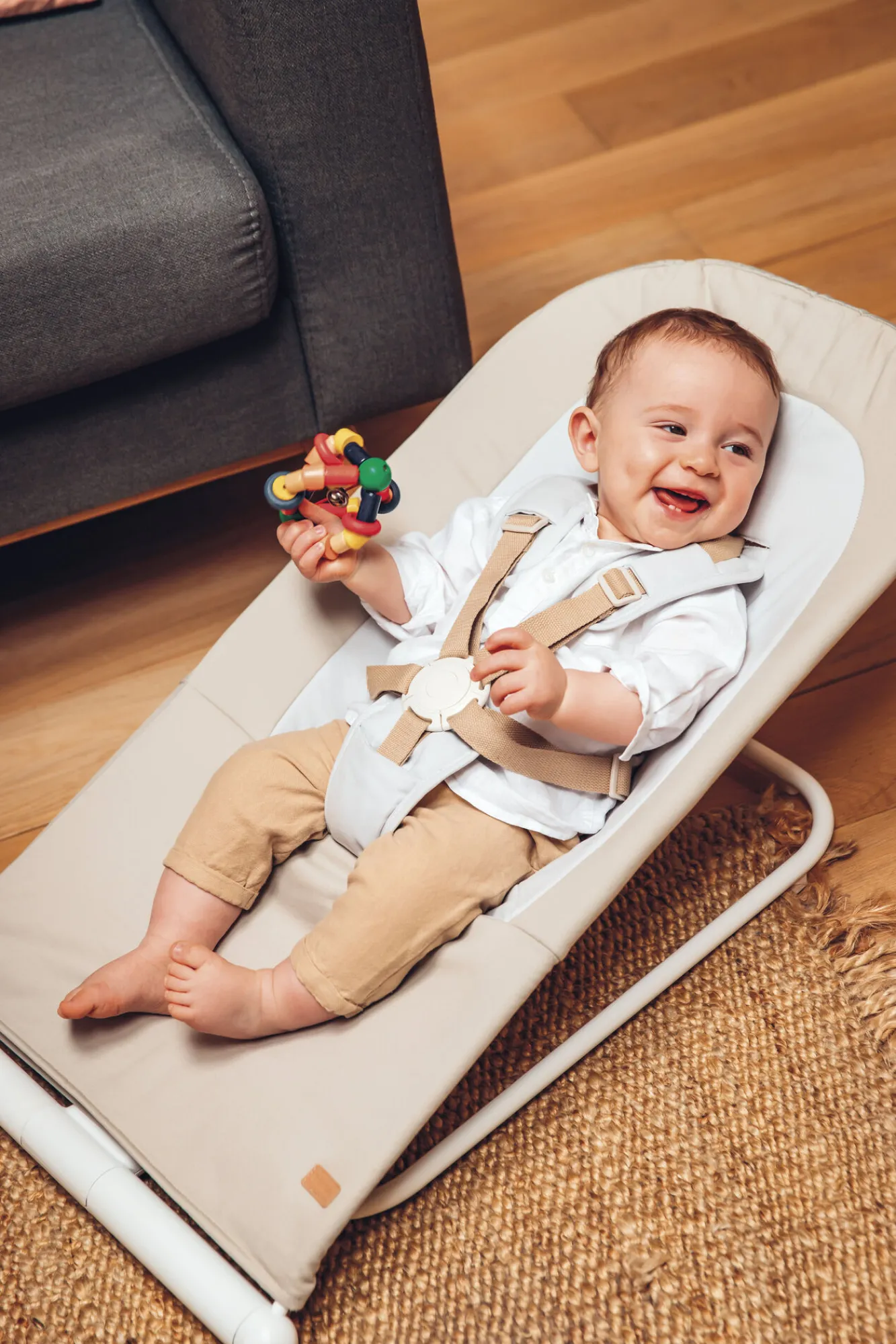 Transat Compact*BÉABA Transat Eazy Relax Greige